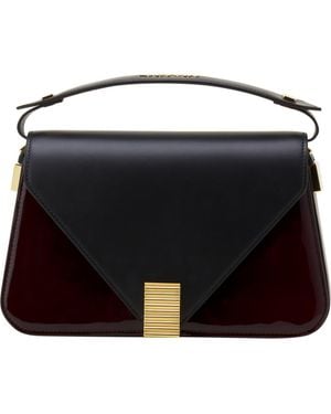 Lanvin Concerto Arpege Patent Leather Bag - Black