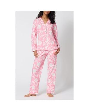 Bedhead Striped Cotton Pajamas - Pink