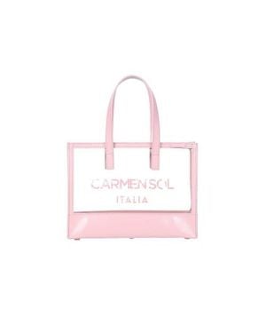 Carmen Sol Venezia Clear Tote Bag - Pink