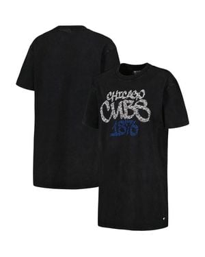 The Wild Collective Chicago Cubs T-Shirt Dress - Black