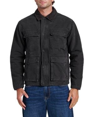 Quiksilver Waterman Refugio Cotton Canvas Jacket - Black