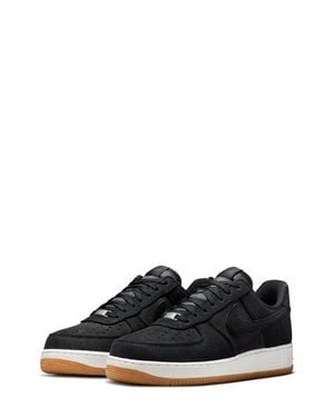Nike Air Force 1 '07 Lv8 Denim Basketball Sneaker - Black