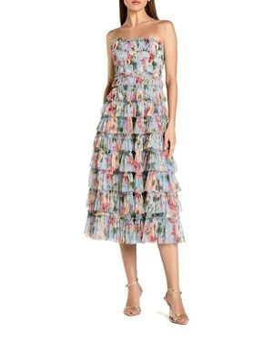 adrianna papell mesh sheath dress Adrianna Papell Women's Sequin Detail Floral Column Sleeveless Dress - Silver/Blush Multi