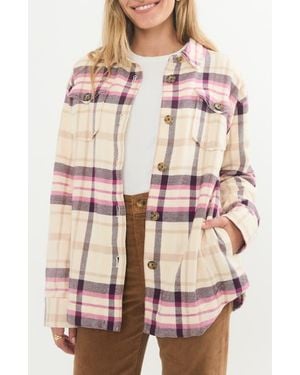 Marine Layer Flannel Shacket - Natural