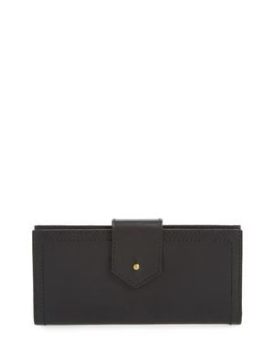 Madewell The Post Leather Wallet - Gray