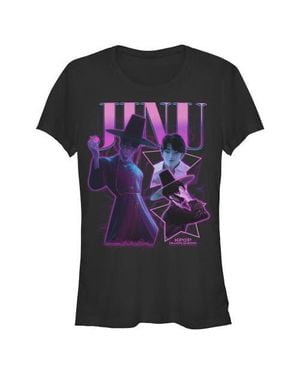 K-Pop Demon Hunters Junior's Jinu Saja Collage Graphic T-Shirt - Purple