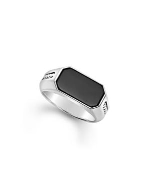 Lagos Anthem Signet Ring - Black