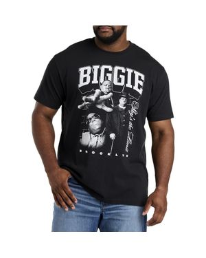 True Nation by DXL Big & Tall Biggie Graphic Tee - Black