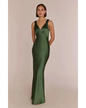 Rewritten Amelia V-Neck Dress - Green