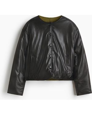 H&M Reversible Bomber Jacket - Black