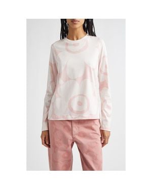 Marimekko Sekunti Unikko Cotton T-Shirt - White