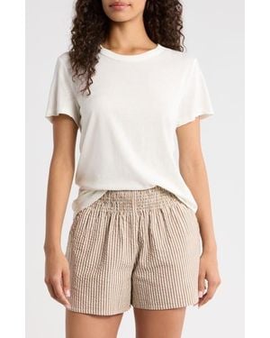 Marine Layer Tried & True Hemp & Cotton Crewneck T-Shirt - White