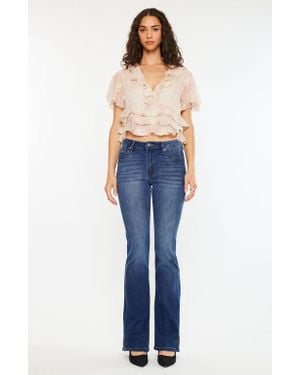Kancan Constance Essentials High Rise Bootcut Jeans - Blue