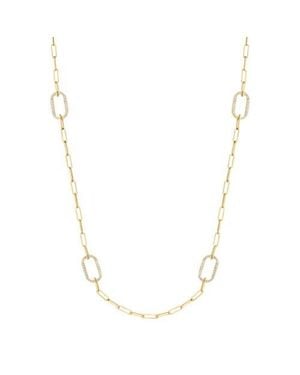 Michael M Link Pavestation Necklace - Metallic