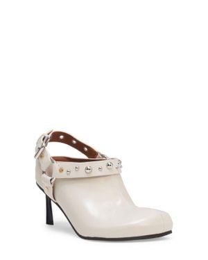 Stella McCartney Elyse Studded Slingback Harness Clog - White