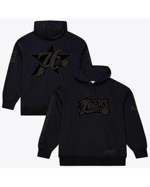 Mitchell & Ness Philadelphia 76Ers Phantom Fleece Hoodie - Black