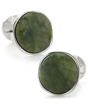 Cufflinks Inc. Seraphinite Sterling Cuff Links - Green
