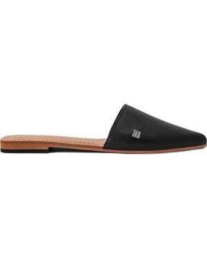 Toga Grace Leather Slippers - Black
