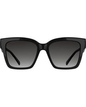 Kendra Scott Dira 56Mm Rectangular Sunglasses - Black
