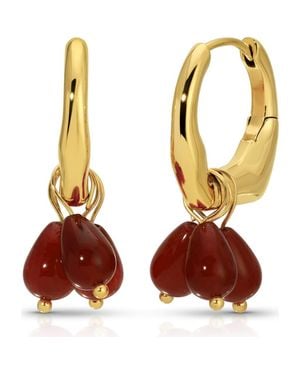 Kozakh Rethy Hoop Earrings - Metallic
