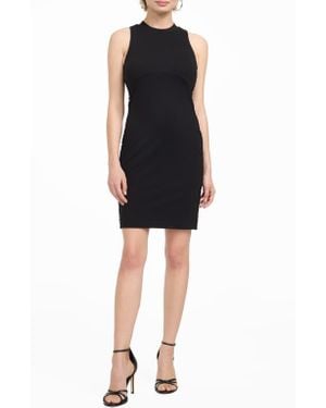 Guess Damara Lace Trim Sleeveless Dress - Black