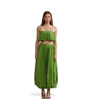 AMUR Sonia Ruffle Top - Green