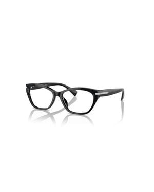 Ralph 53Mm Rectangle Optical Glasses - Black