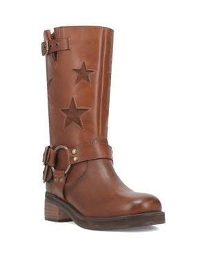 Dingo Blacklist Moto Boot - Brown