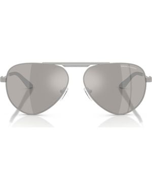 ARMANI EXCHANGE 58Mm Aviator Sunglasses - Gray