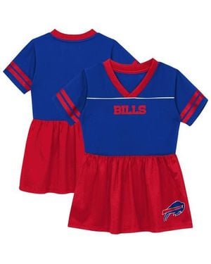 Outerstuff Toddler Buffalo Bills Stadium Lights V-Neck Fashion Football Jersey Dress - Red