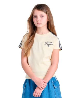 adidas Kids' Originals Embroidered T-Shirt - Blue