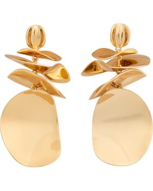Kate Spade Snack Time Potato Chip Statement Drop Earrings - Metallic