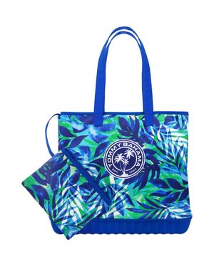 Tommy Bahama Patch Water-Repellant Tote Bag With Pouch - Blue