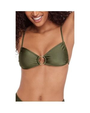 Steve Madden O-Ring Bikini Top - Green