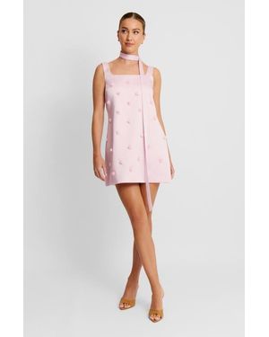 Six Stories Beaded Strappy Mini Dress - White