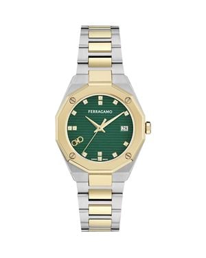 Ferragamo Edge Bracelet Watch, 34Mm - Metallic