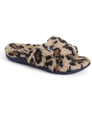 Strive Zoey Faux Fur Slipper - Brown