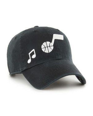'47 Utah Jazz Confetti Undervisor Clean Up Adjustable Hat - Black