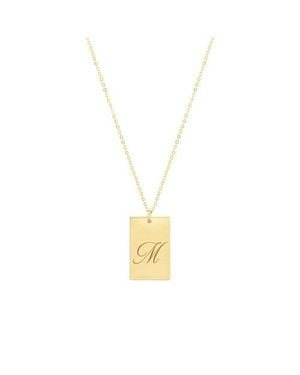 SET & STONES Stella Initial Necklace - Metallic