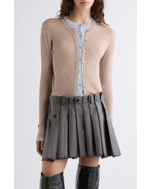 Acne Studios Kalet Silk & Wool Cardigan - Multicolor