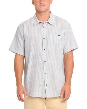 Billabong All Day Stripe Short Sleeve Shirt - White
