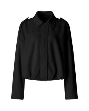 ATS Qiana Suede Jacket - Black
