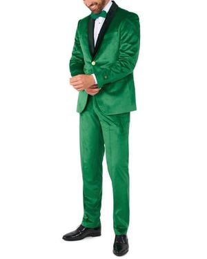 Opposuits Verdant Velvet Tuxedo & Bow Tie Set - Green