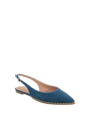 BCBGMAXAZRIA Valerie Slingback Pointed Toe Flat - Blue