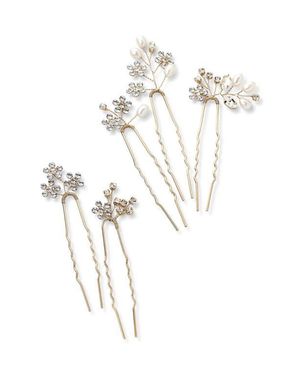 Olive + Piper Adriana Hair Pins - White