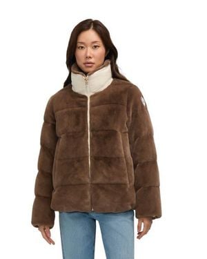 Pajar Vanita Boxy Reversible Midweight Puffer Jacket - Brown