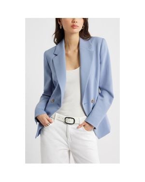 Open Edit The Icon Hourglass Blazer - Blue