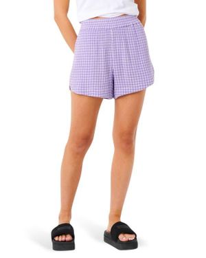 Rip Curl Premium Surf Check Cotton Shorts - Blue