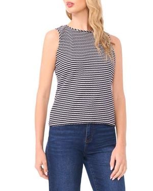 Halogen® Easy Stripe Knit Tank - Blue