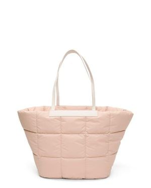 VEE COLLECTIVE Porter Basque Quilted Recycled Nylon Tote - Natural